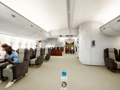 VR video of airplan ,made by unreal engine